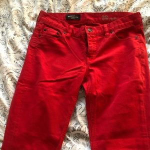 J. Crew Red Jeans